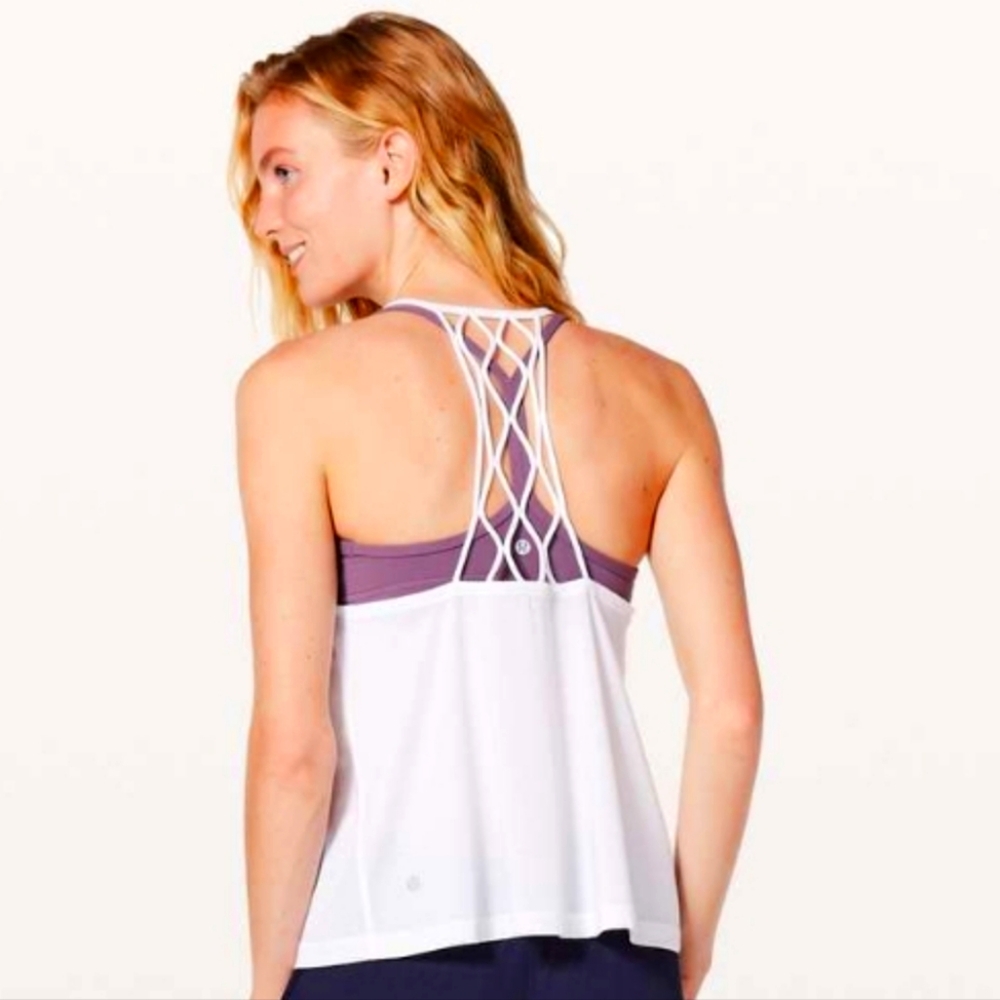Lululemon Love Knot Tank Heathered White